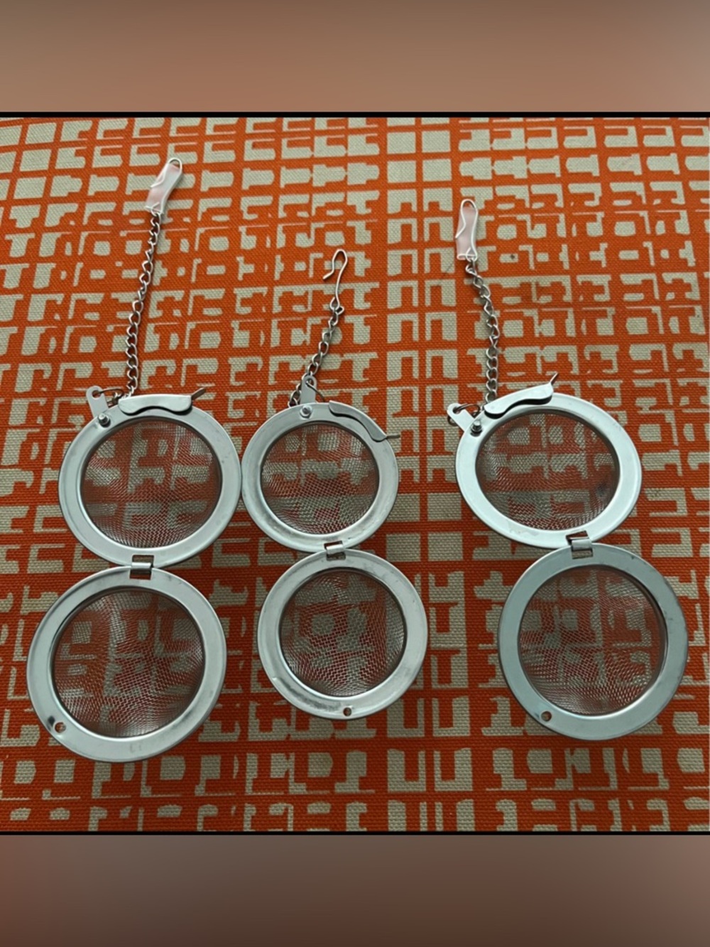 Stainless Steel Double Mesh Tea Infusers - Set of 3